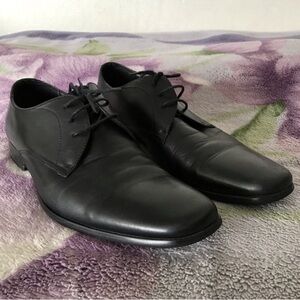 Steve Madden Classic Derby Black Men's Dress Shoes Sz 10.5
